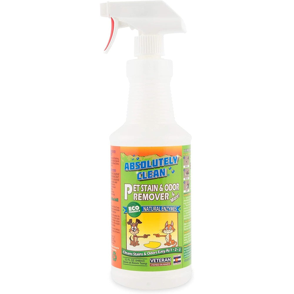 Absolutely Clean pet stain and odor remover front view bottle
