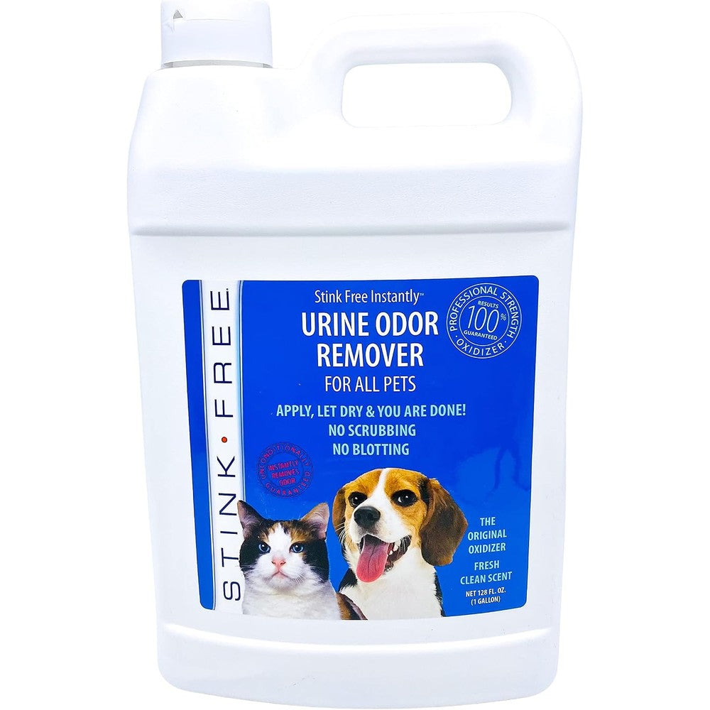 Stink Free Instantly Pet Urine Odor Remover front view one gallon container