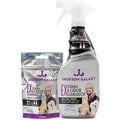 Jackson Galaxy EX Stain and Odor Eliminator reusable bottle and refill tablets front view