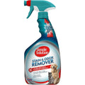 Simple Solution pet stain and odor eliminator front view spray bottle packaging.