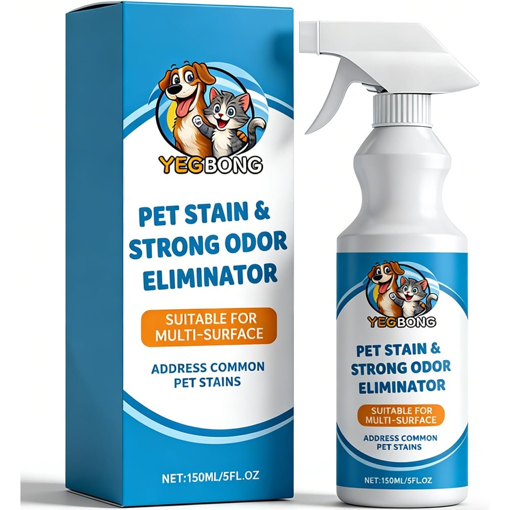 Resolve urine destroyer pet stain spray front view showing five ounce bottle packaging.