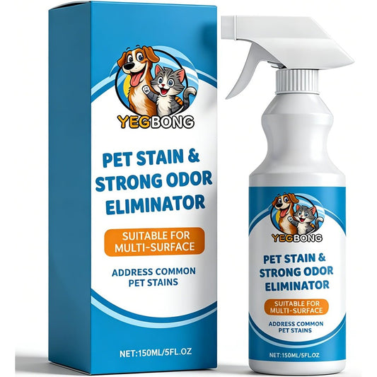 Resolve urine destroyer pet stain spray front view showing five ounce bottle packaging.