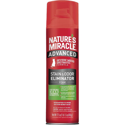 Nature's Miracle Advanced Stain and Odor Eliminator Foam Cat front view packaging