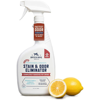 Rocco And Roxie Supply Company Extreme Stain And Odor Eliminator 32 fluid ounce front view bottle