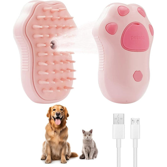 Market Union cat steam brush pink front view