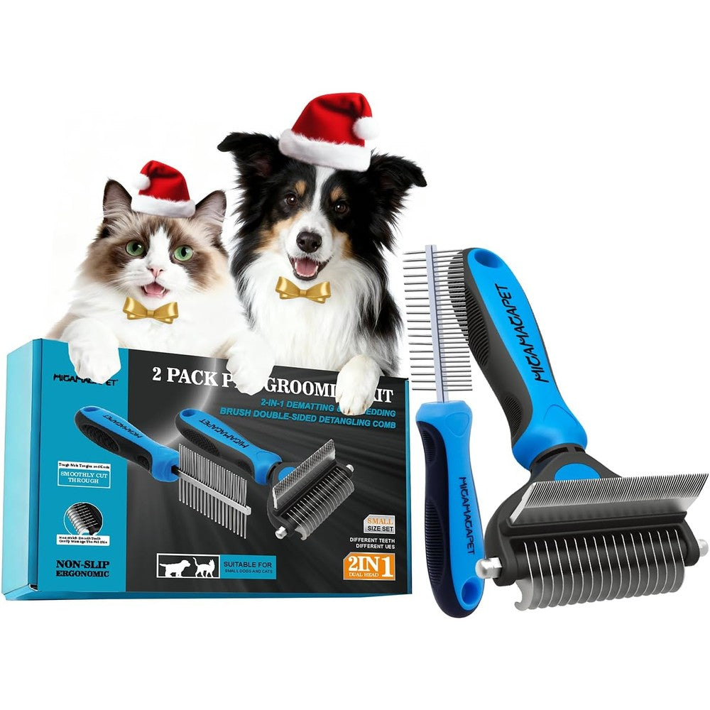 MalsiPree 2-in-1 Cat Grooming Brush front view