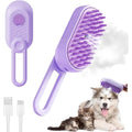 GooCare cat steam brush front view for pet grooming