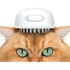 Aumuca Jellyfish silicone cat grooming brush front view