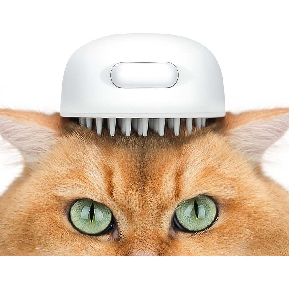 Aumuca Jellyfish silicone cat grooming brush front view