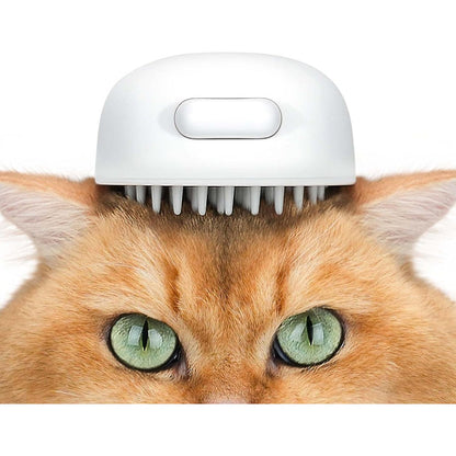 Aumuca Jellyfish silicone cat grooming brush front view