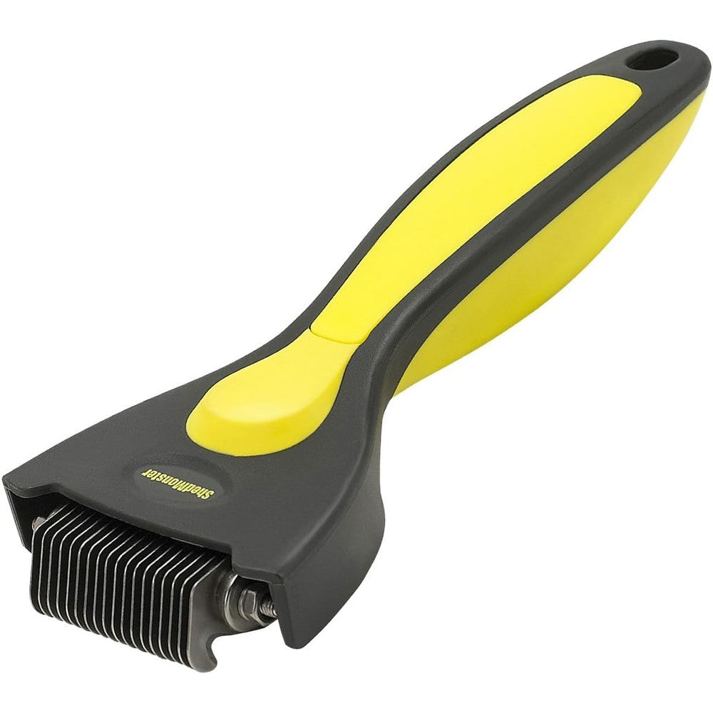 Kerbl Oster ShedMonster De-Shedding Tool for Cats yellow handle