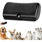 Nimbiepets deshedding dog brush front view for pet grooming