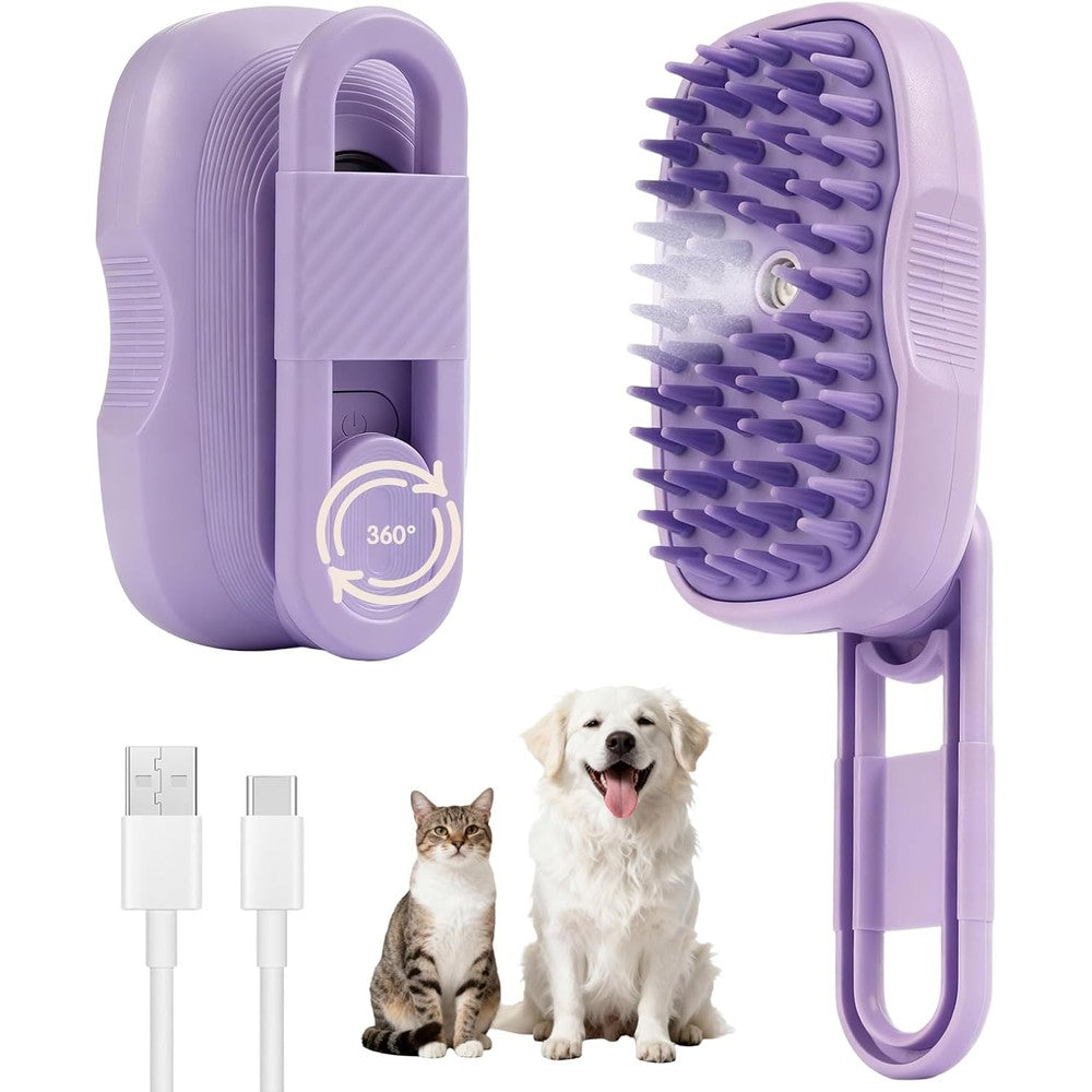 Baytion 4 in 1 cat steam brush front view