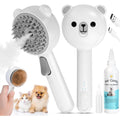 Mrsdayu 4-in-1 pet steam brush front view for cat grooming