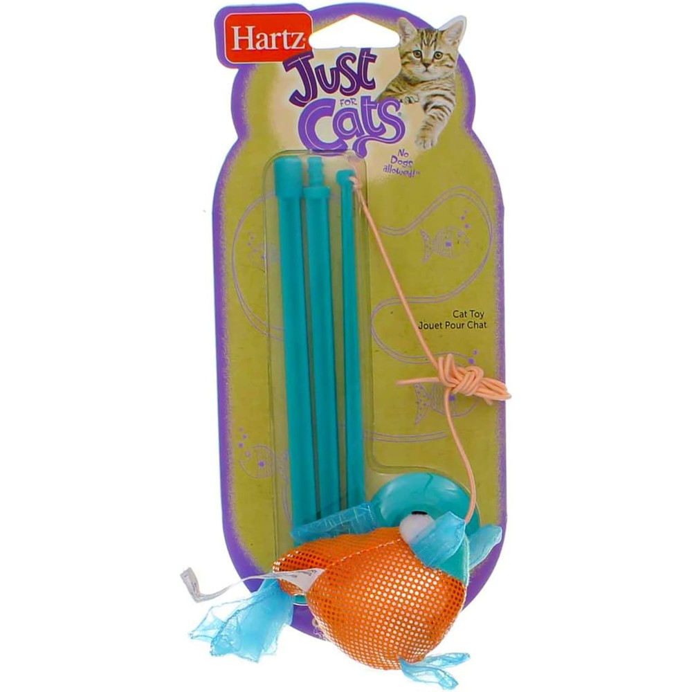 Hartz Gone Fishin interactive cat toy wand front view