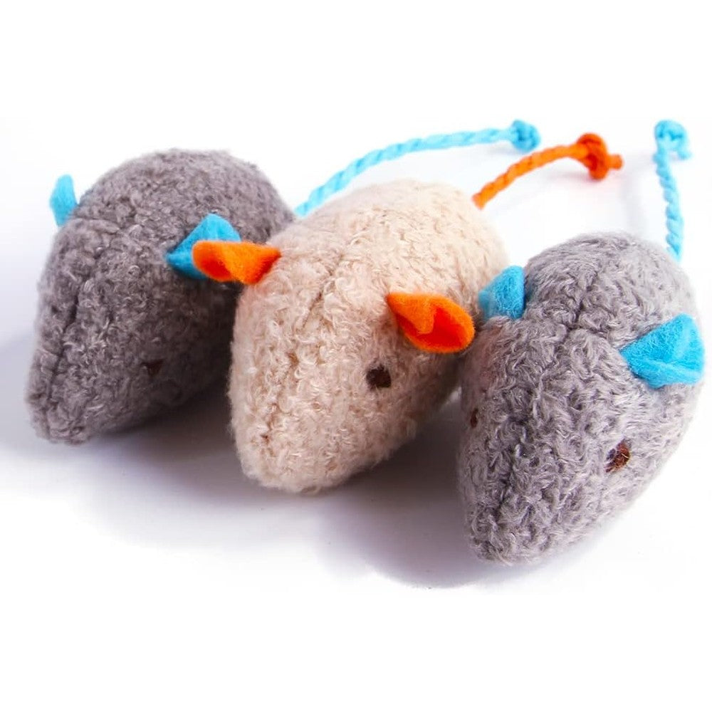 Q.Y.HOME interactive plush mouse cat toy front view