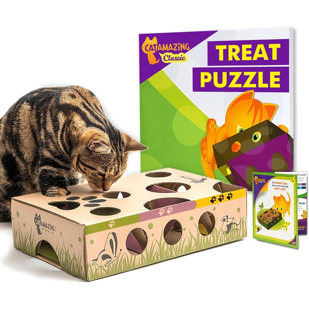 Cat Amazing classic interactive treat maze puzzle cat toy front view
