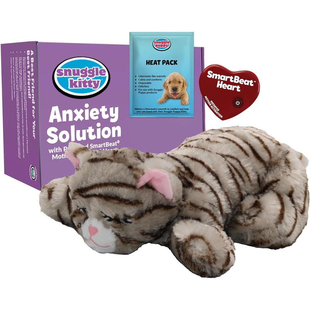 Snuggle Puppie Snuggle Kitty heartbeat cat toy front view
