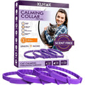 Klioak cat calming collar four pack front packaging view with pet stress relief details.