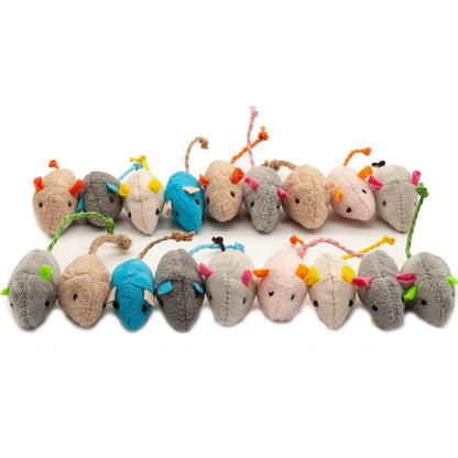 Fashion's Talk cat mice toy 18 pack plush front view