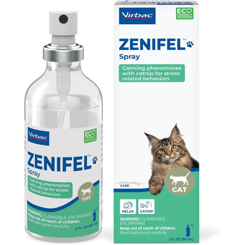 Virbac Zenifel Cat Spray 60ml front bottle view authentic USA import