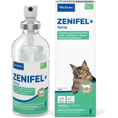 Virbac Zenifel Cat Spray 60ml front bottle view authentic USA import