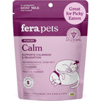 Fera Pet Organics Calm Goat Milk Powder pouch front view showing pet relaxation formula.