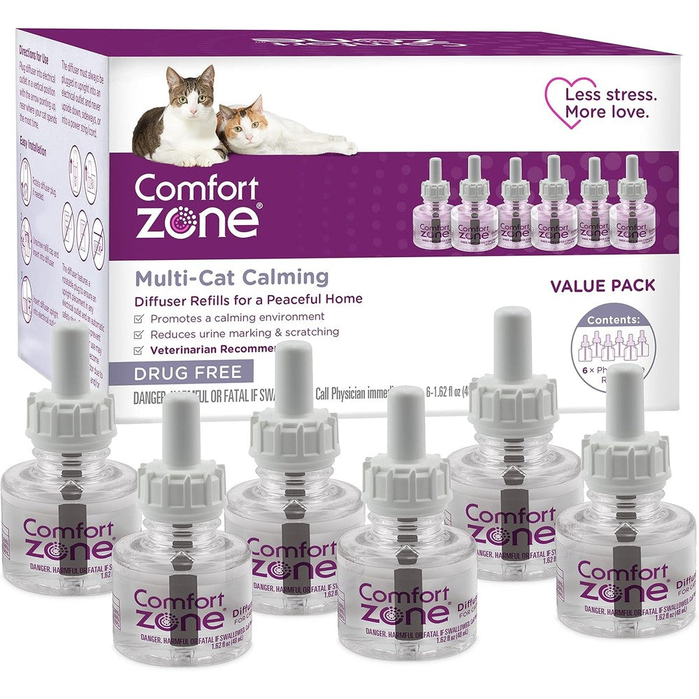 Comfort Zone multi cat calming diffuser refill front view packaging