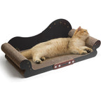 ComSaf Large Cat Scratcher Bed 26 Inch Cardboard Cat Couch Scratcher Durable Scratch Lounge Sofa Bed And Furniture Protector For Indoor Cats