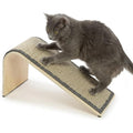 SmartyKat Sisal Angle Ramp Cat Scratcher front view showing natural woven sisal surface.