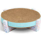 Catstages cat scratcher lounger front view showcasing corrugated cardboard design.