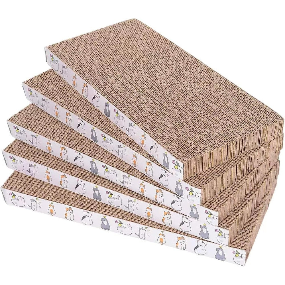 Engelalike Reversible Cat Scratcher Cardboard Pads For Indoor Cats Durable Recyclable Corrugated Paper Scratching Board For Sleep Play And Grind Cl...