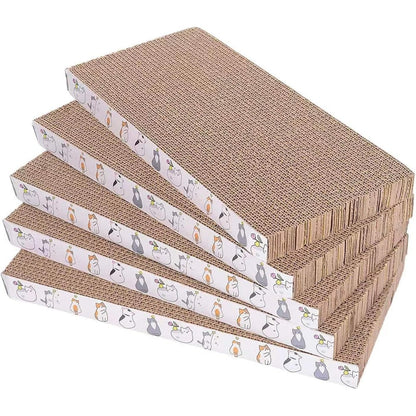 Engelalike Reversible Cat Scratcher Cardboard Pads For Indoor Cats Durable Recyclable Corrugated Paper Scratching Board For Sleep Play And Grind Cl...
