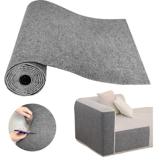 Huudngeje Cat Scratch Couch Furniture Protector Self Adhesive Carpet Deterrent For Indoor Couch Sofa And Wall With Ten Pins Light Grey