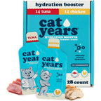 Delectables Cat Years Daily Lickable Cat Treat Squeezable Hydration Booster With Chicken And Tuna Flavor Pack Of 28