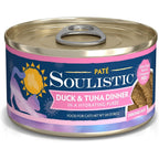 Soulistic PatÃ© Duck And Tuna Dinner In A Hydrating PurÃ©e Wet Cat Food, 2.8 Ounce Can, Pack Of 12