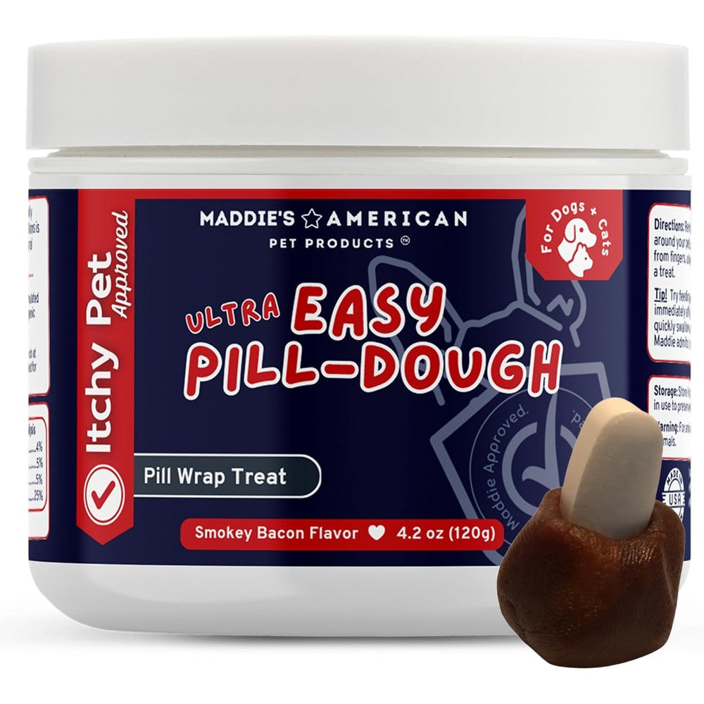 Maddie's American Pet Products Easy Pill Ultra Dog And Cat Treat Wrap Hypoallergenic Pill Concealing Dough 4.2 Ounces