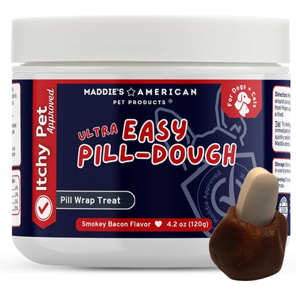 Maddie's American Pet Products Easy Pill Ultra Dog And Cat Treat Wrap Hypoallergenic Pill Concealing Dough 4.2 Ounces