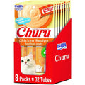 Inaba Churu Lickable Pure Natural Cat Treats Chicken Recipe 32 Tubes Multipack 4 Servings Per Package 8 Packages Total