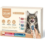 Petphabet Lickable Cat Treats Squeeze Creamy Puree Variety Pack 20 Tubes For Skin Coat Health And Digestion High Protein Grain Free Wet Cat Snacks