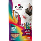 Nulo Freestyle Grain-Free Perfect Purees Premium Wet Cat Treats, Squeezable Meal Topper For Felines, High Moisture Content, 0.5 Ounces Per Pouch