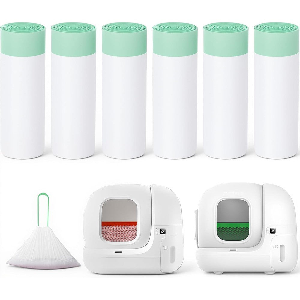 Loveishere automatic cat litter bags front view compatible with smart litter boxes