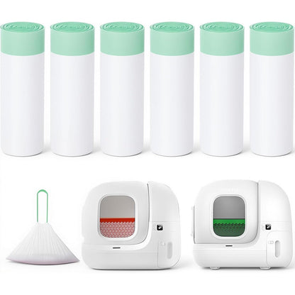 Loveishere automatic cat litter bags front view compatible with smart litter boxes