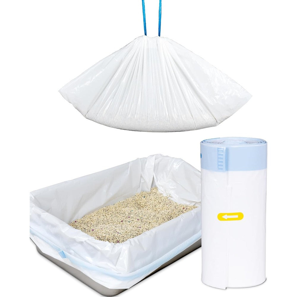 ANWA Cat Litter Box Liners front view pack of heavy duty drawstring bags