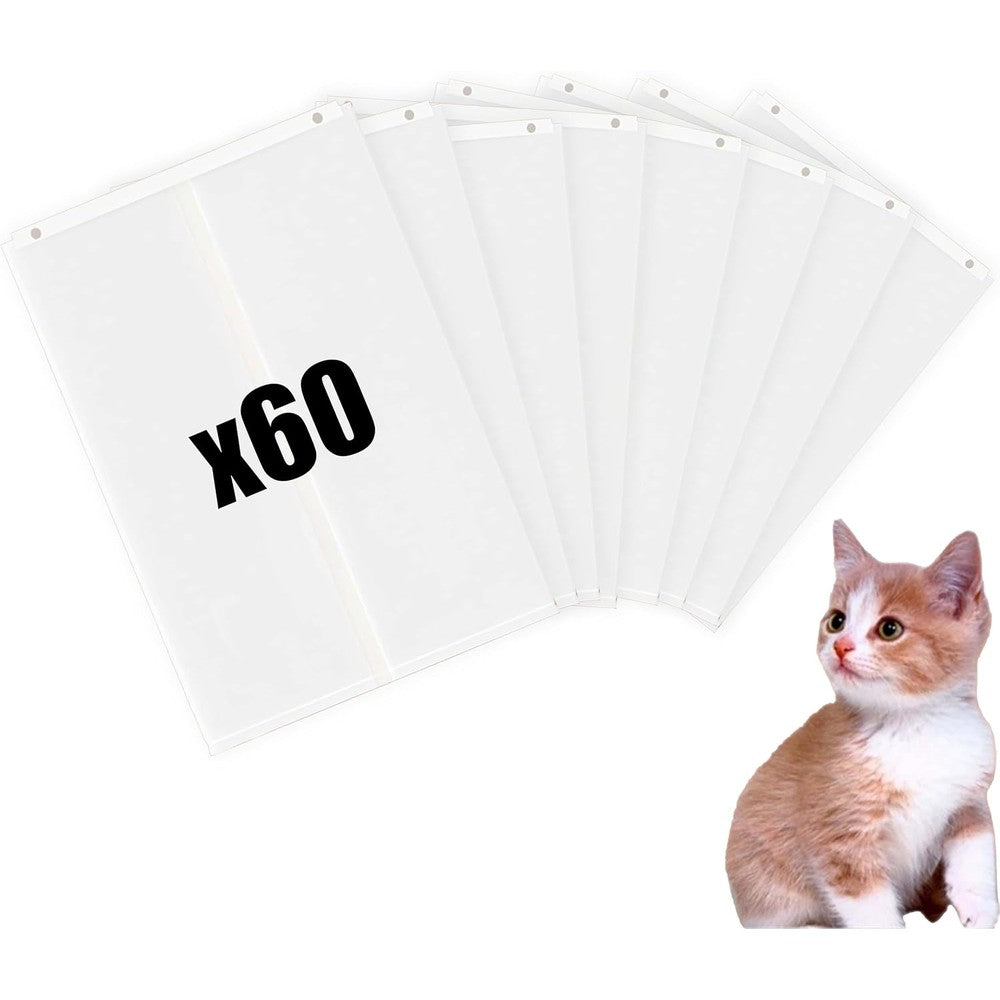 Luxrise cat litter box liners 60 pieces packaging front view