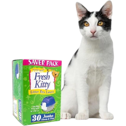 Fresh Kitty Jumbo Litter Box Liners front packaging view
