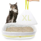 Xuepett jumbo cat litter box liners front view showing twenty four pack packaging