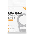 Whisker Litter-Robot Waste Drawer Liners front view of the 25 pack packaging.