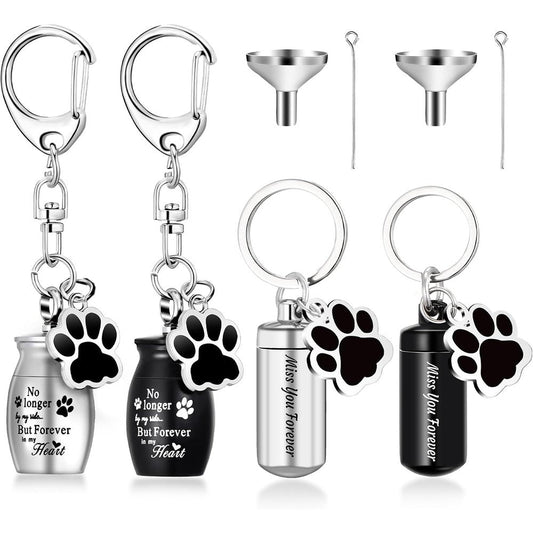 Kigeli pet ashes keepsake keychain set front view