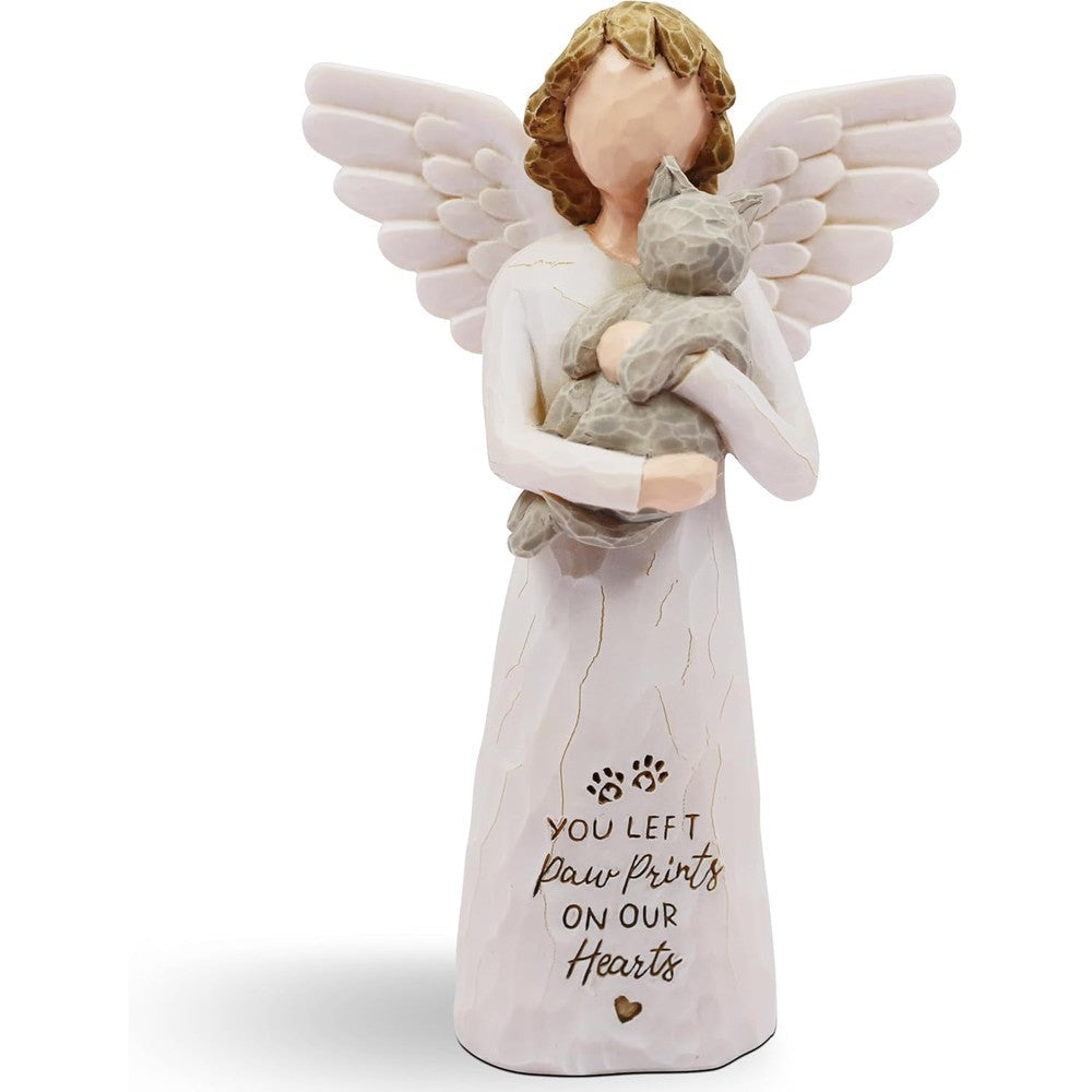 BORLESTA cat memorial gift angel figurine front view